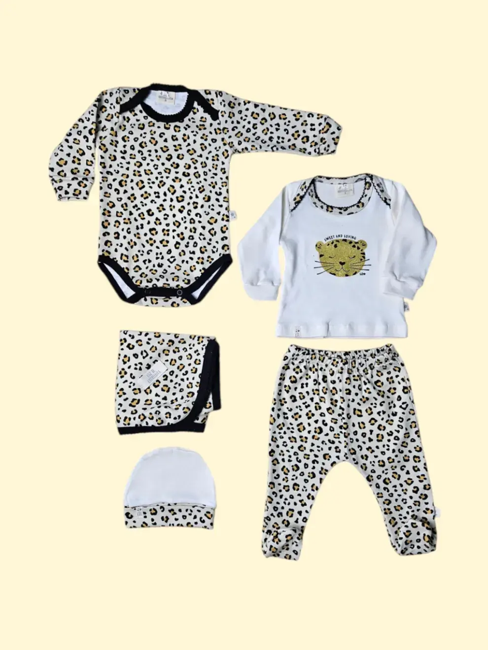 Set de 5 Piezas Milan Animal Print: $50.190