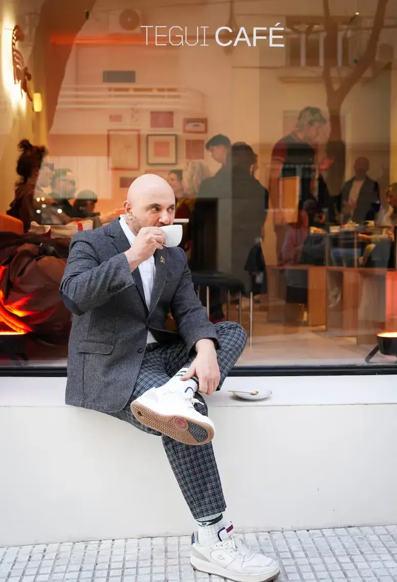Germán Martitegui en Tegui Café.