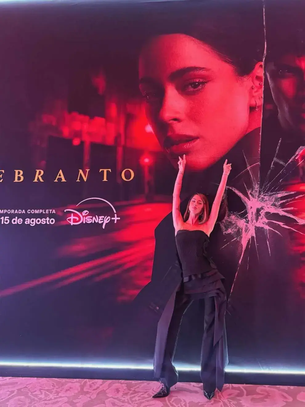 Tini Stoessel en la presentación de Quebranto, en México