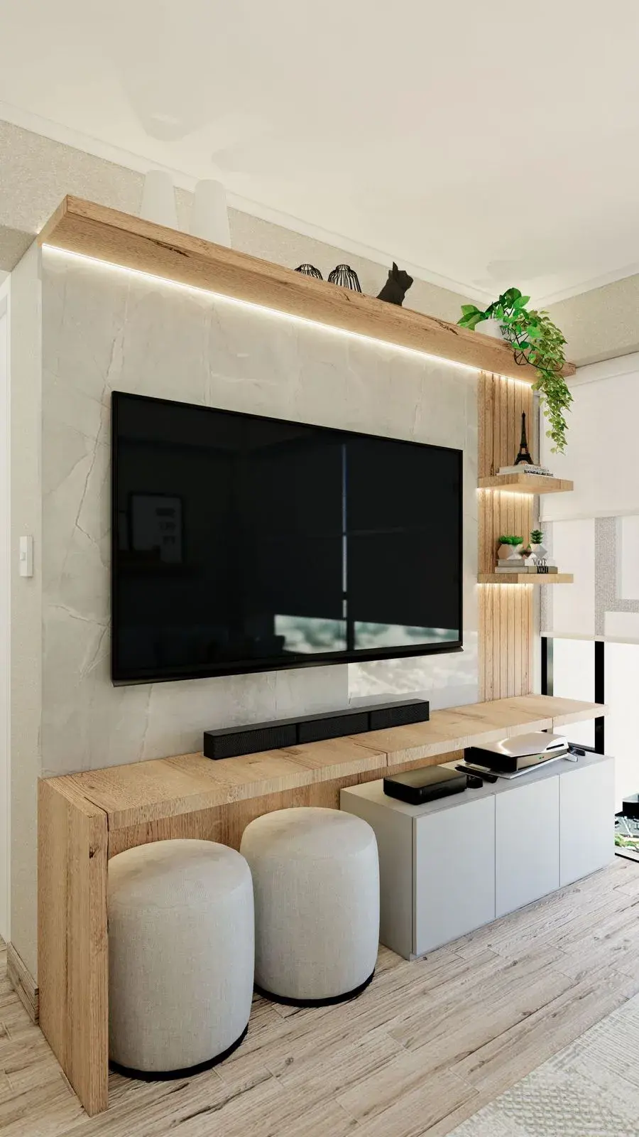 4 ideas de racks de tele funcionales y con estilo para renovar tu living