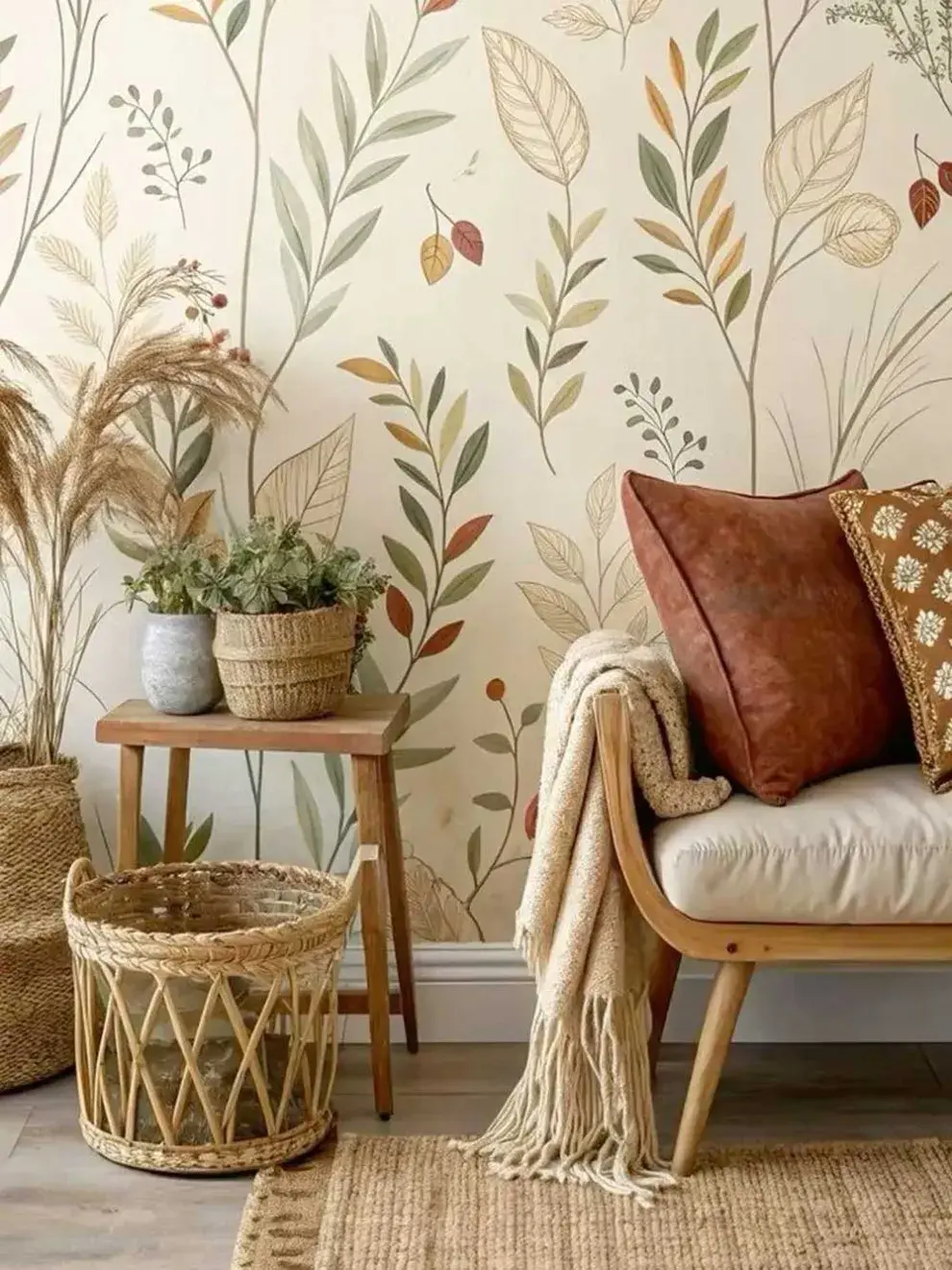 Papel tapiz y murales: desde estampados modernos hasta un mural pintado a mano, todo vale para expresarte.