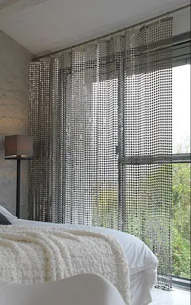  Cortinas de malla metálica textil