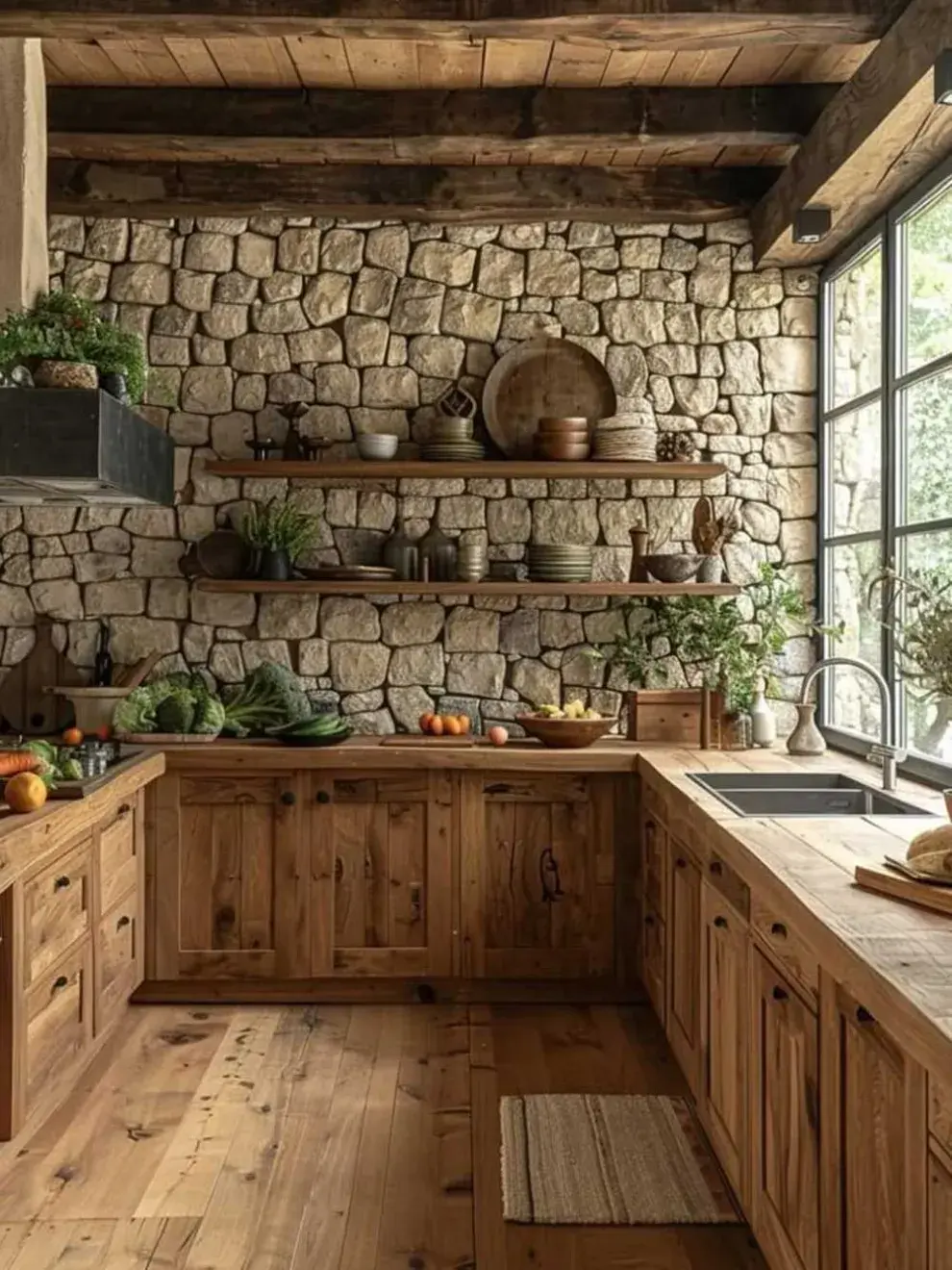 Vinílicos con efecto piedra o madera