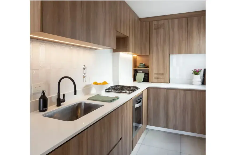 La nueva cocina terminada. 