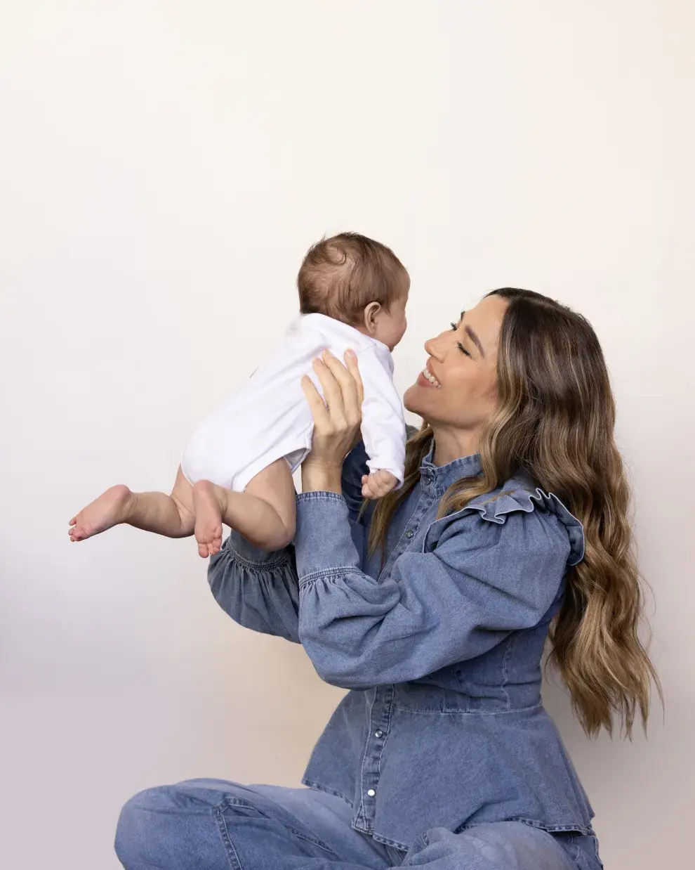 Jimena Baron y sus hijos