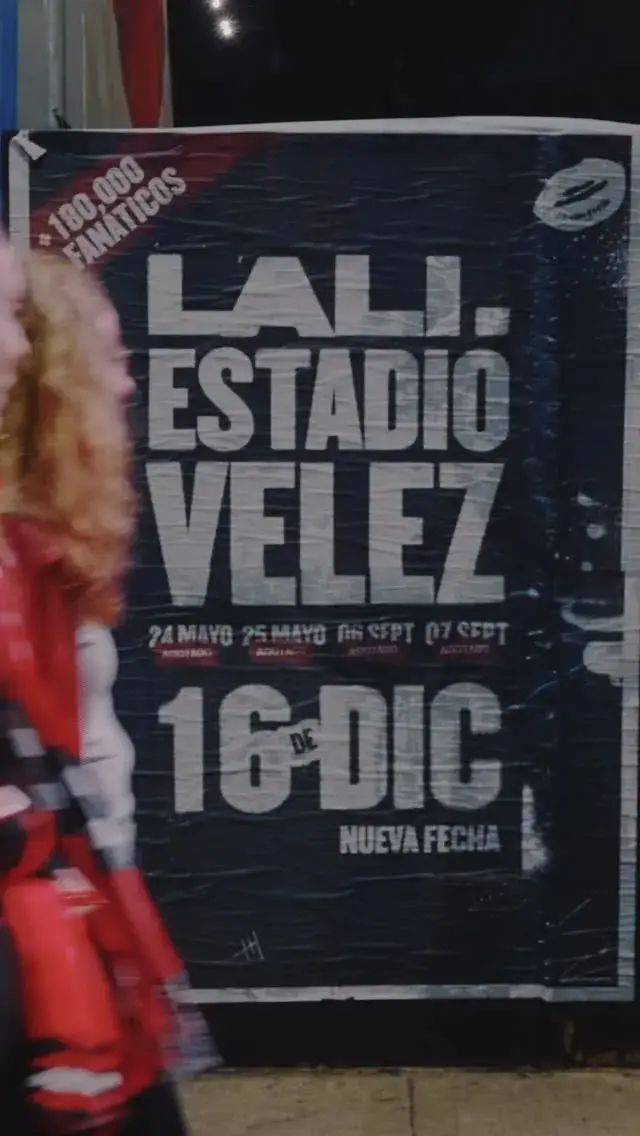 Lali anunció su quinto Vélez: cuándo es y dónde comprar las entradas.
