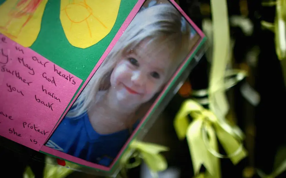 Foto de afiche de Madeleine McCann.