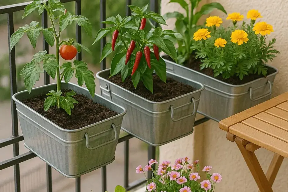 Por qué sumar una huerta comestible en el balcón.