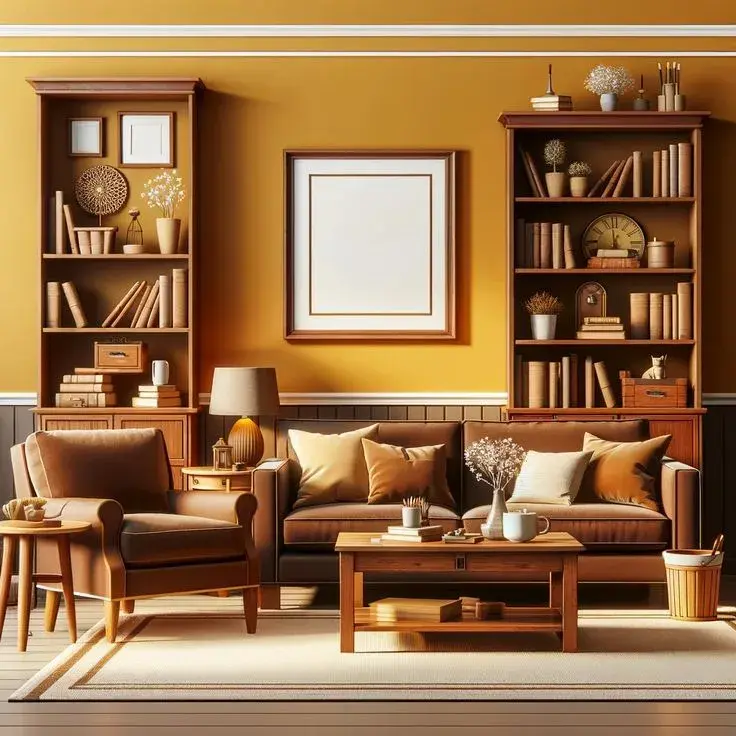 De qué color conviene pintar las paredes si los muebles son de madera
