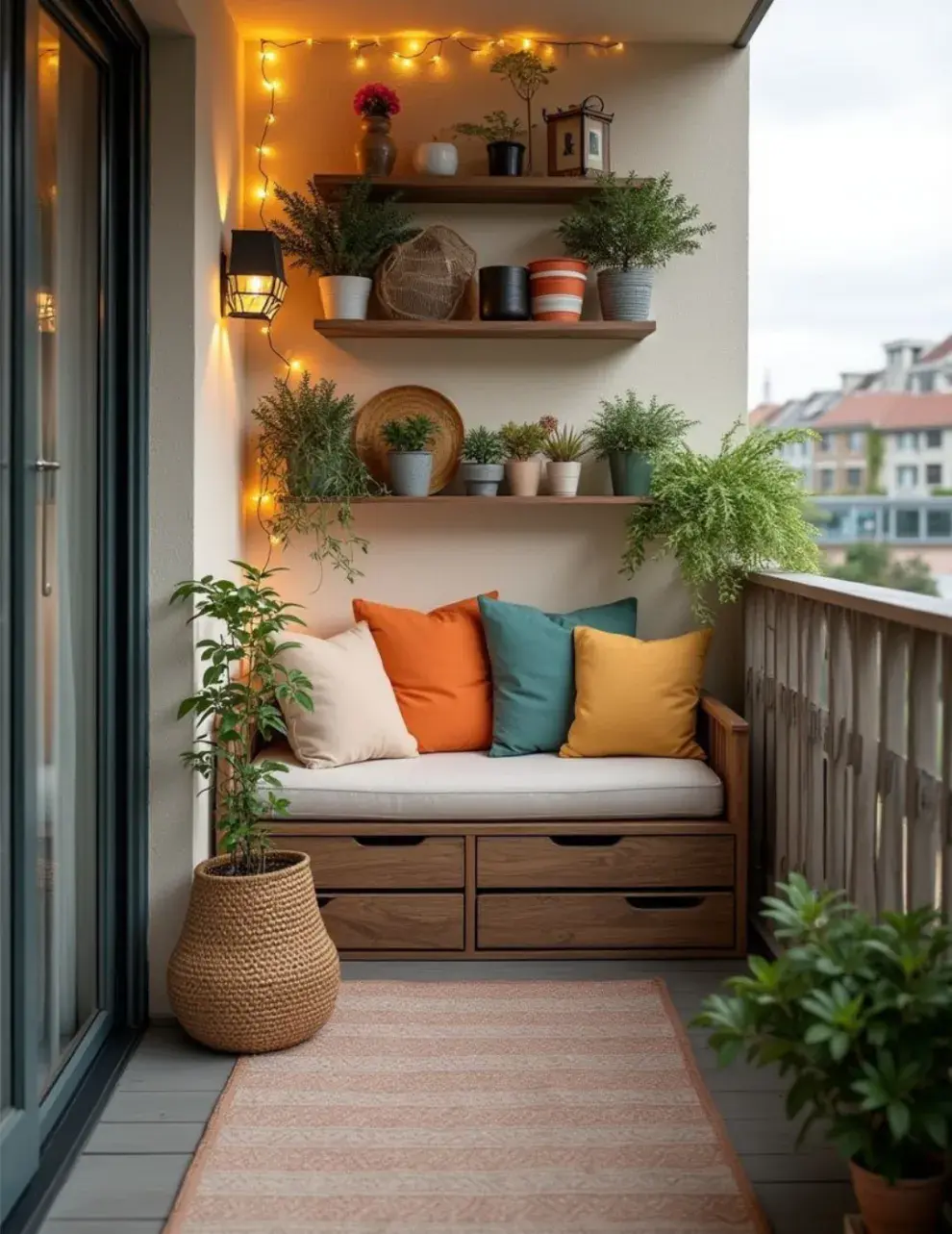Pequeños balcones con estilo: 7 ideas para aprovechar el espacio al máximo.