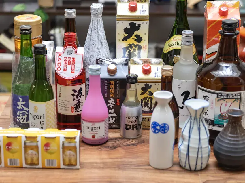 Botellas de sake