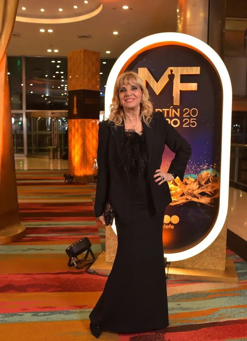 Teté Coustarot en la alfombra roja de los Premios Martín Fierro 2025.