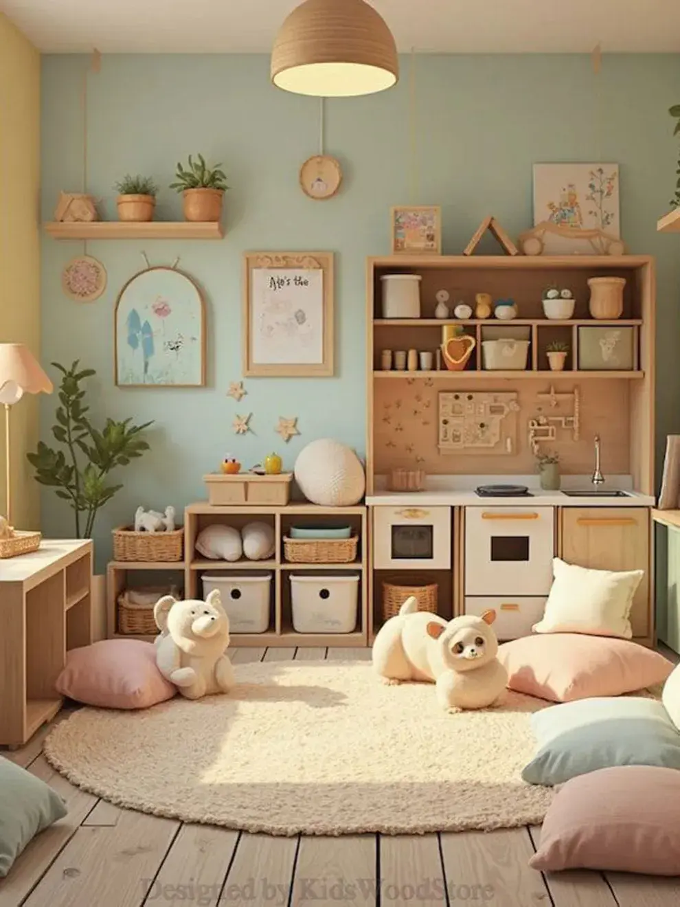 No hace falta tener una habitación entera para crear un espacio de juego inolvidable.