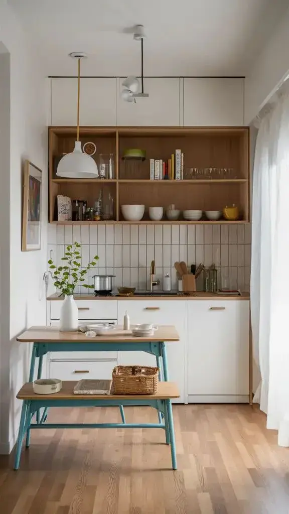 Colores claros y luminosos: Tonos como blanco, gris suave o arena ayudan a ampliar visualmente el ambiente y aportan frescura.