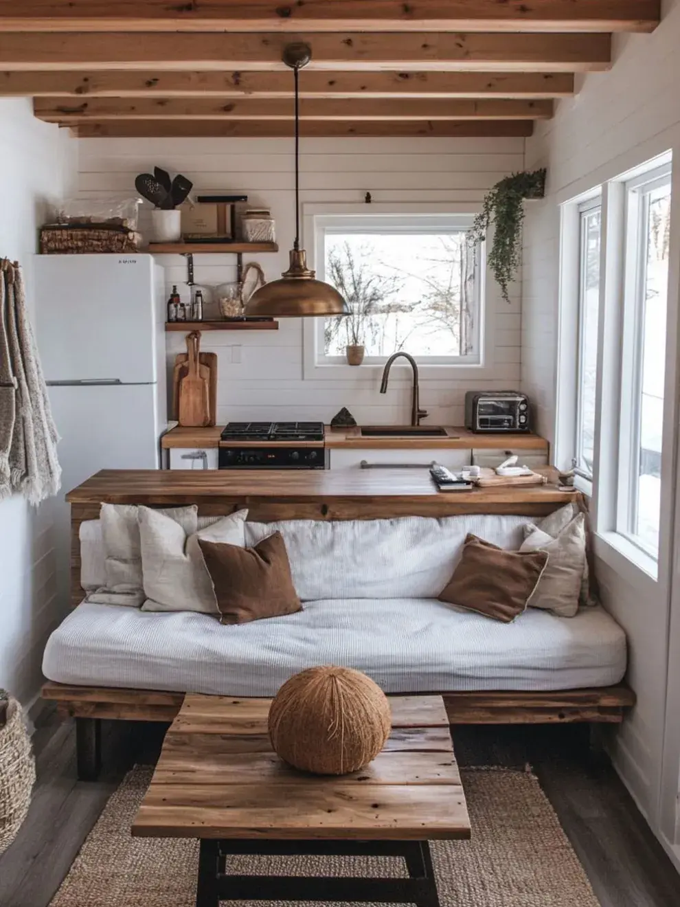 Las mesas de vidrio o las sillas transparentes son ideales para aligerar el conjunto.