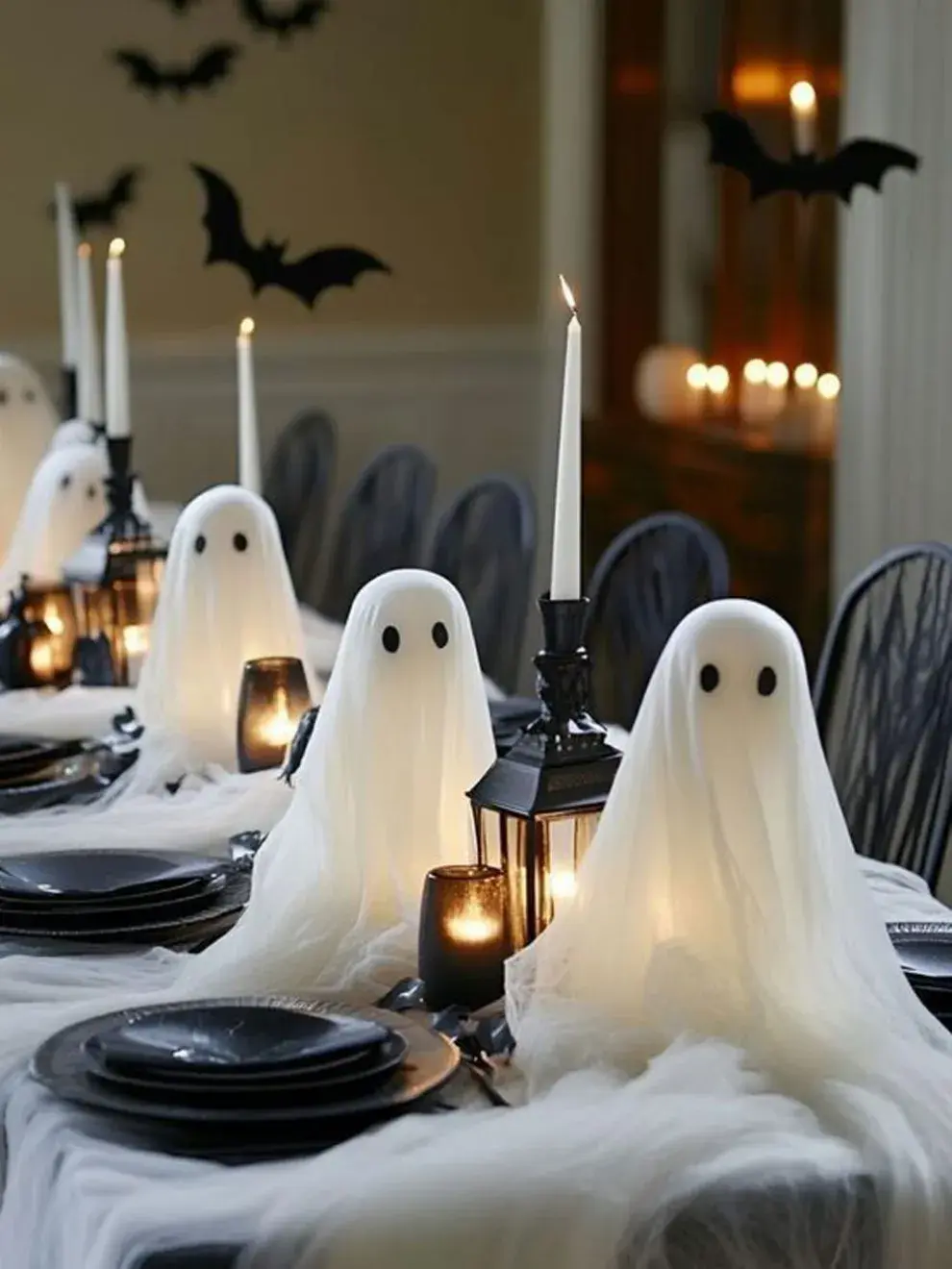Una mesa full Halloween