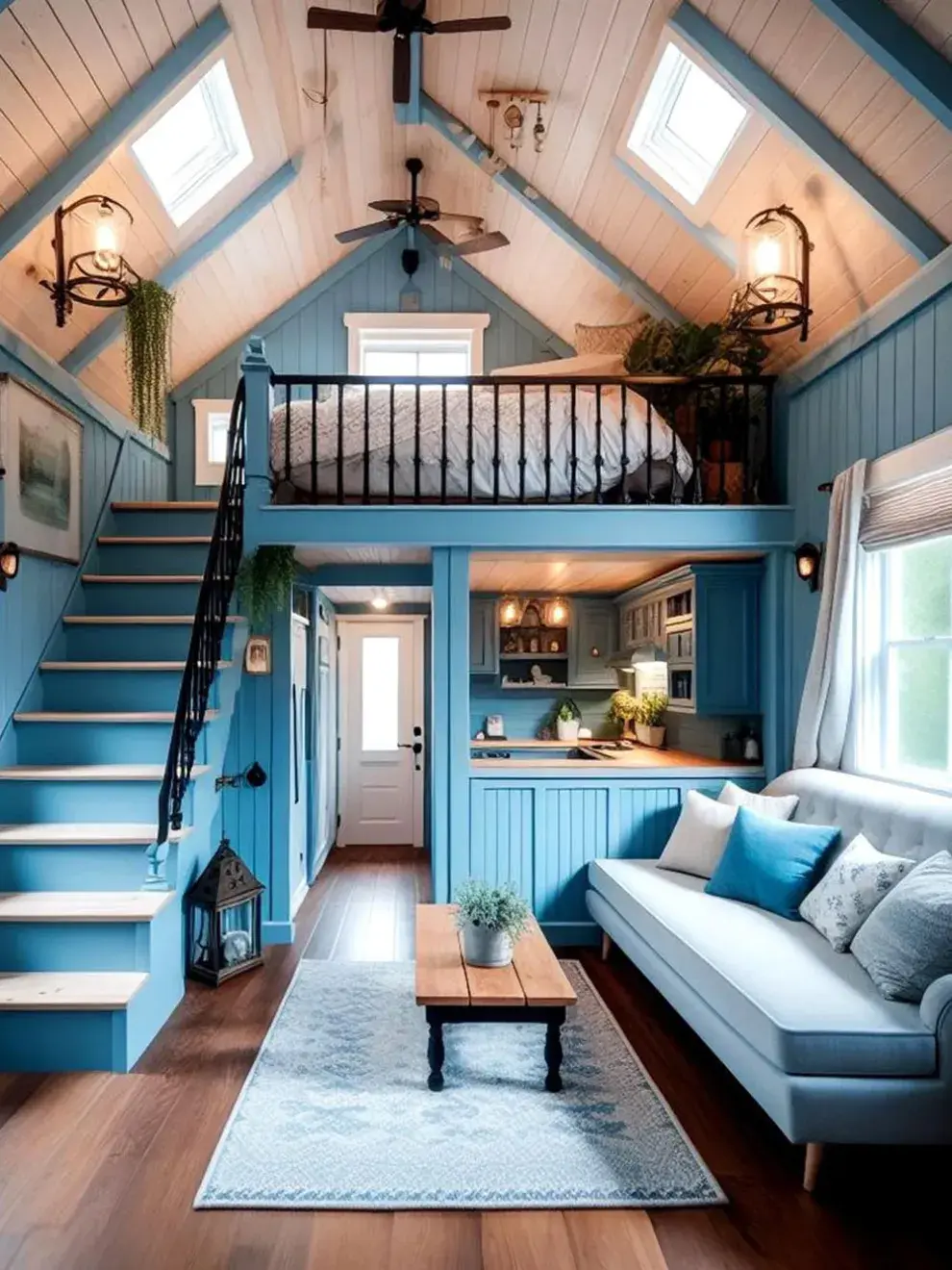 Otra estrategia efectiva: elegir muebles con patas, que dejen ver el suelo y permitan que la luz circule, ampliando la percepción del espacio.  Luz, color y armonía