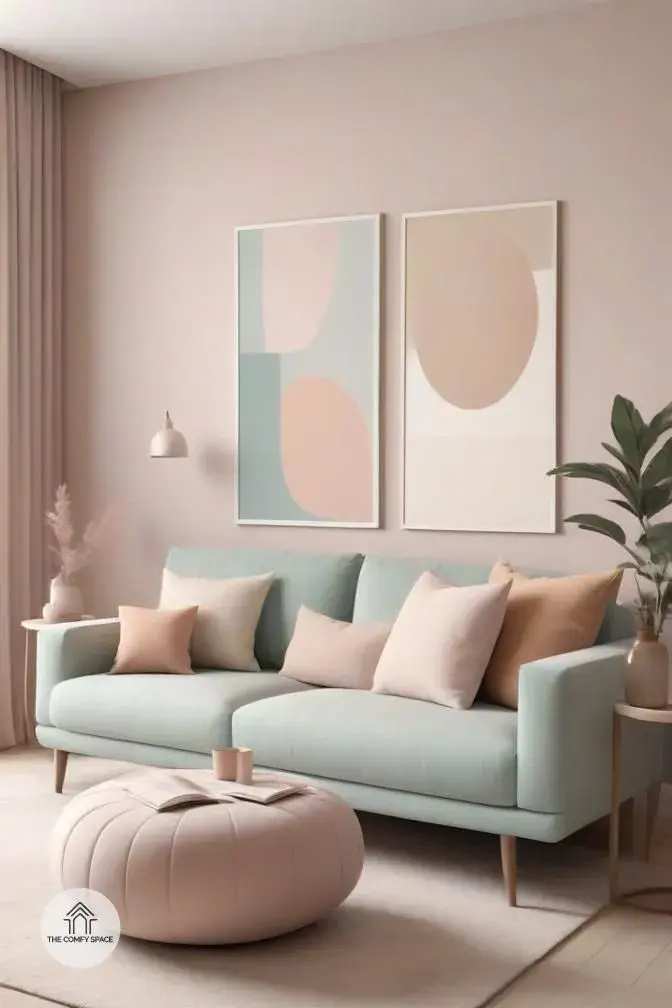 Los colores claros y pasteles son ideales para generar un efecto de calma en los ambientes