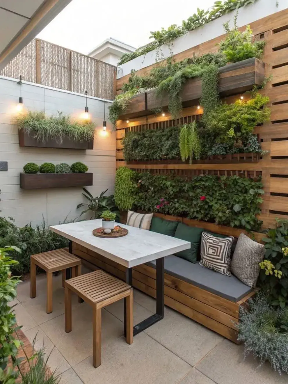 Aprovechá las paredes para cultivar enredaderas y hierbas aromáticas