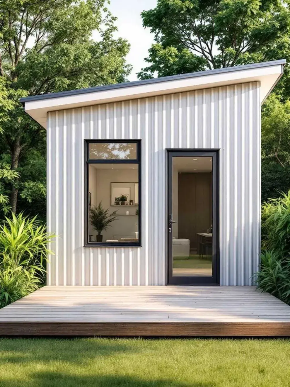 Estas mini casas se fabrican muchas veces con el sistema Steel Frame, que usa acero galvanizado, construcción en ambientes controlados, materiales aislantes de calidad, y sistemas de ventilación que evitan humedad y condensación