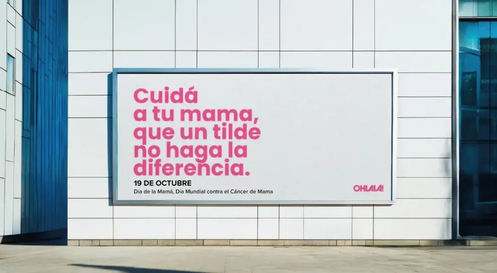 Cartel en vía pública