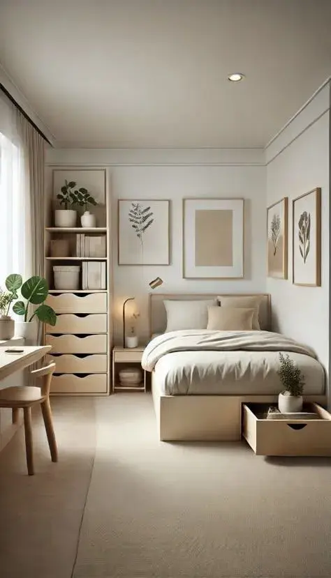 Mini dormitorios: ideas para optimizar el descanso y el guardado