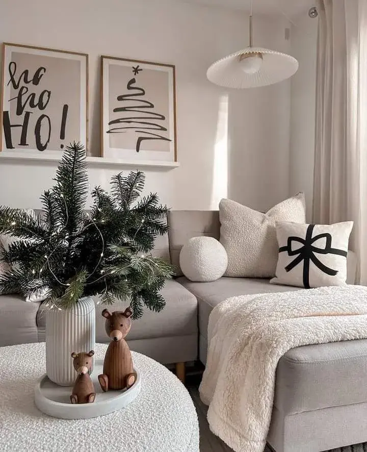 Decoración navideña con espíritu slow