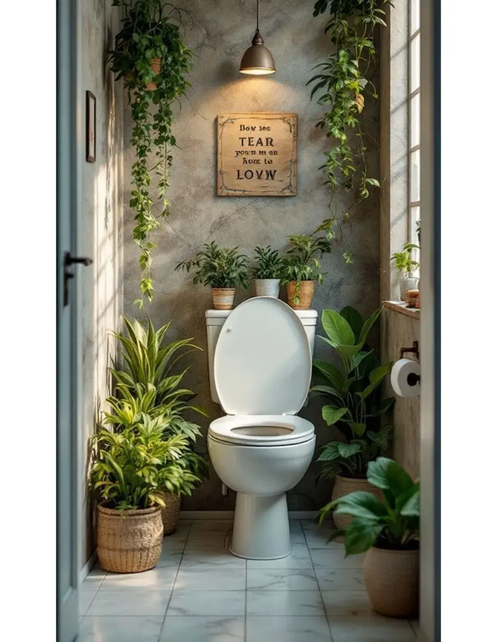 Unificar materiales y tonos ayuda a que el baño se perciba más grande.