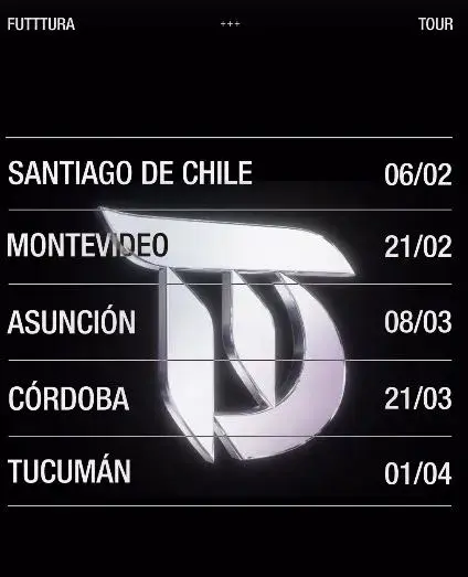 Sumó fechas en Córdoba y Tucumán. Además hará shows en Chile, Uruguay y Paraguay