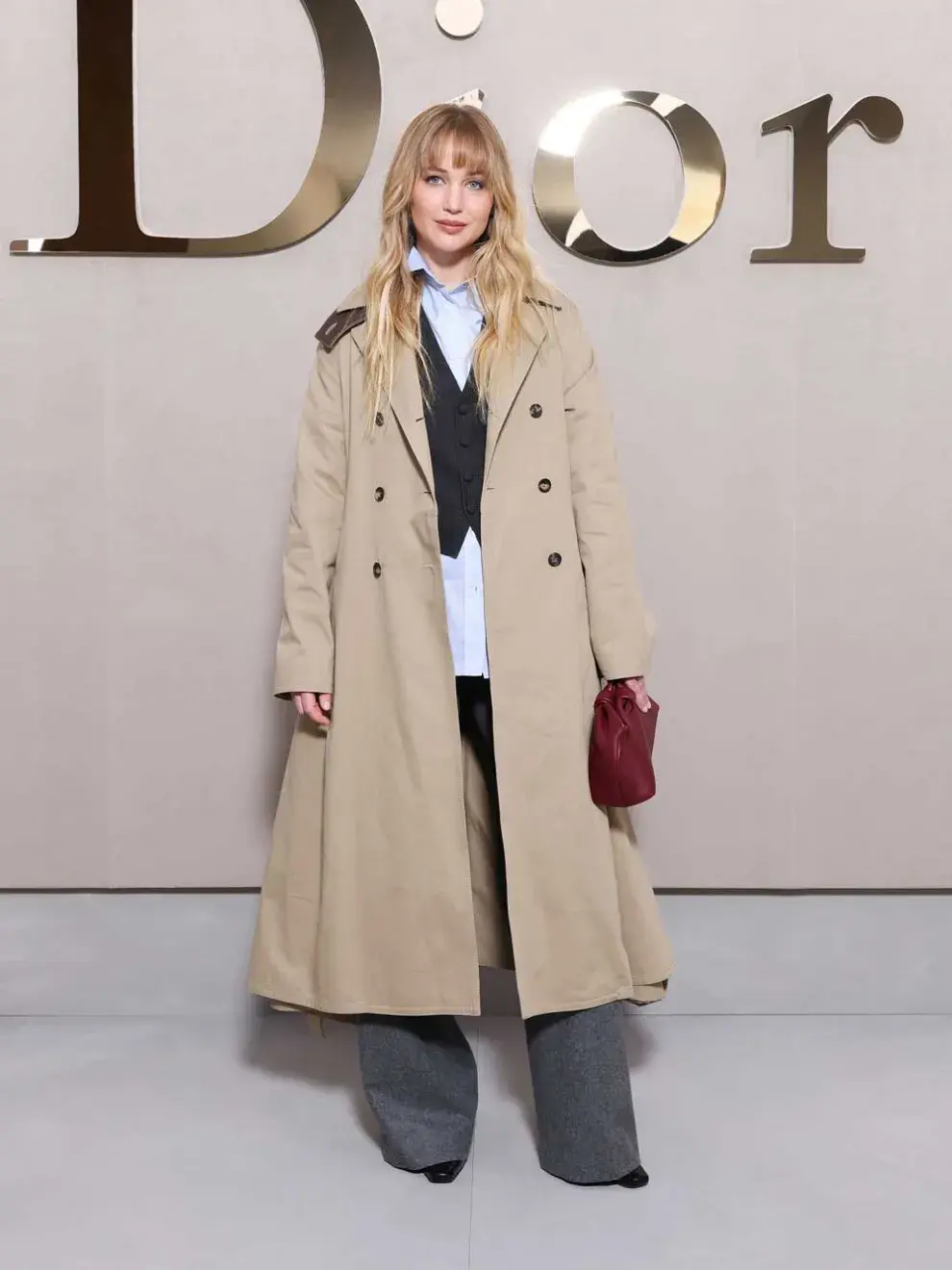 Jennifer Lawrence también asistió a la presentación de la nueva colección de Dior