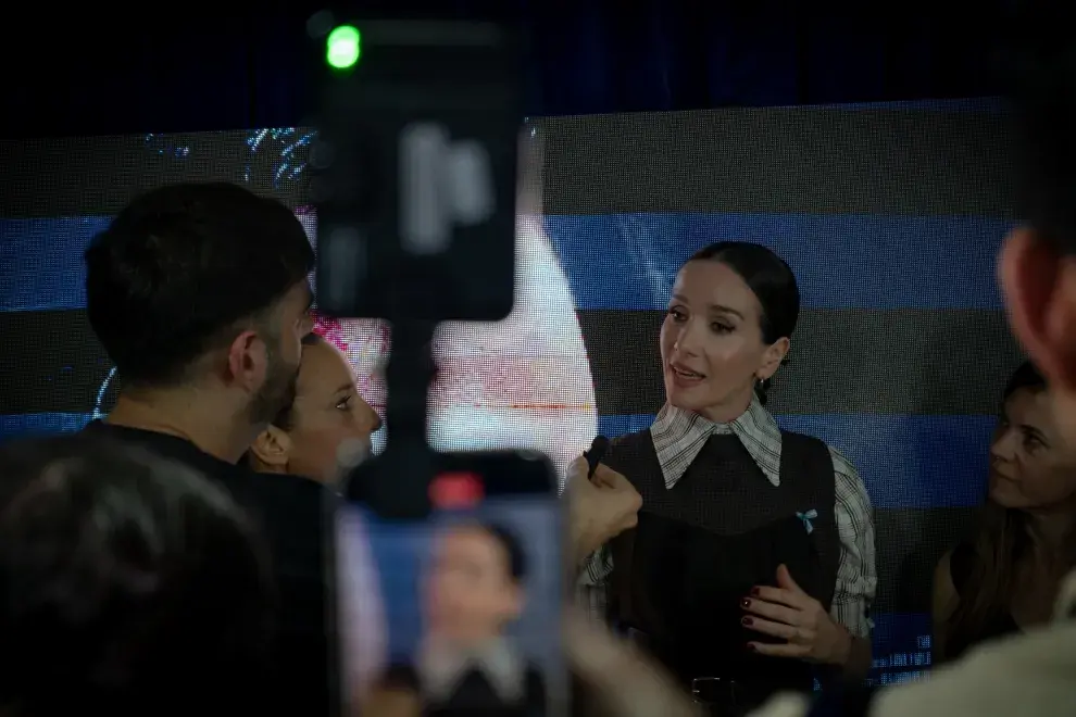 Natalia Oreiro en el estreno de su nueva película La noche sin mí.