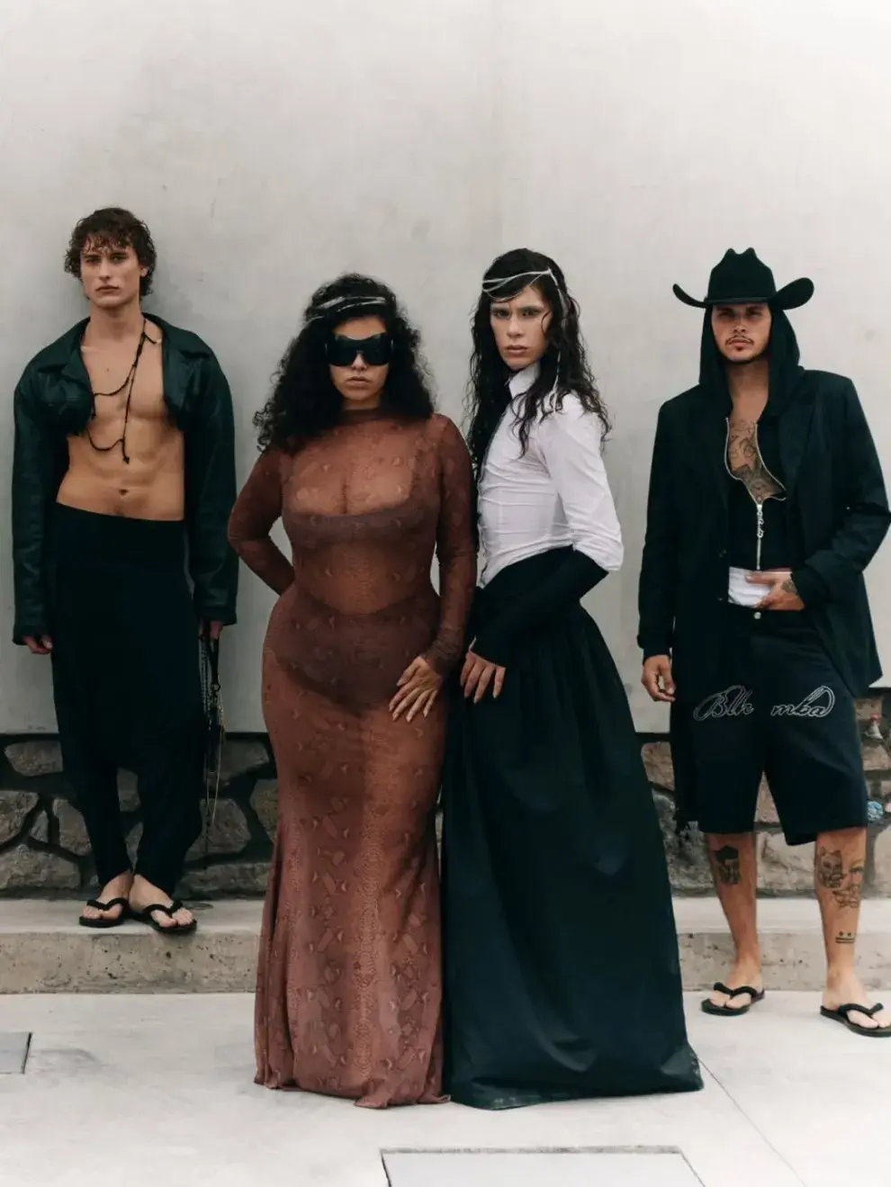 Foto de las nuevas piezas de la firma argentina Blackmamba, presentadas en Fashion Week México.