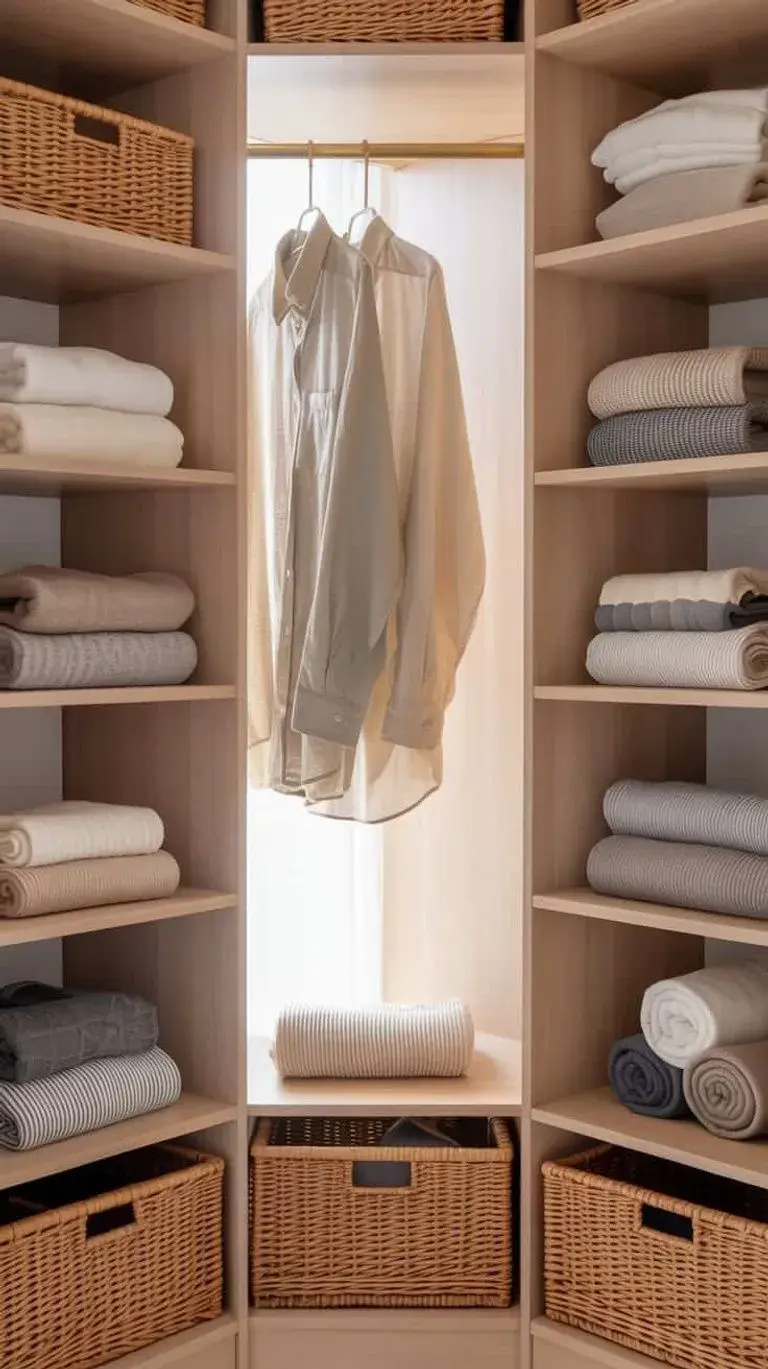 Foto de vestidor abierto.