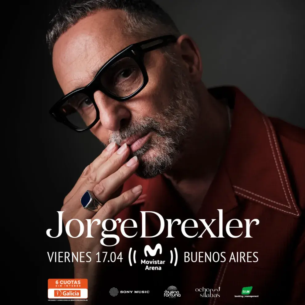 Fecha del recital de Jorge Drexler en Argentina 2026.