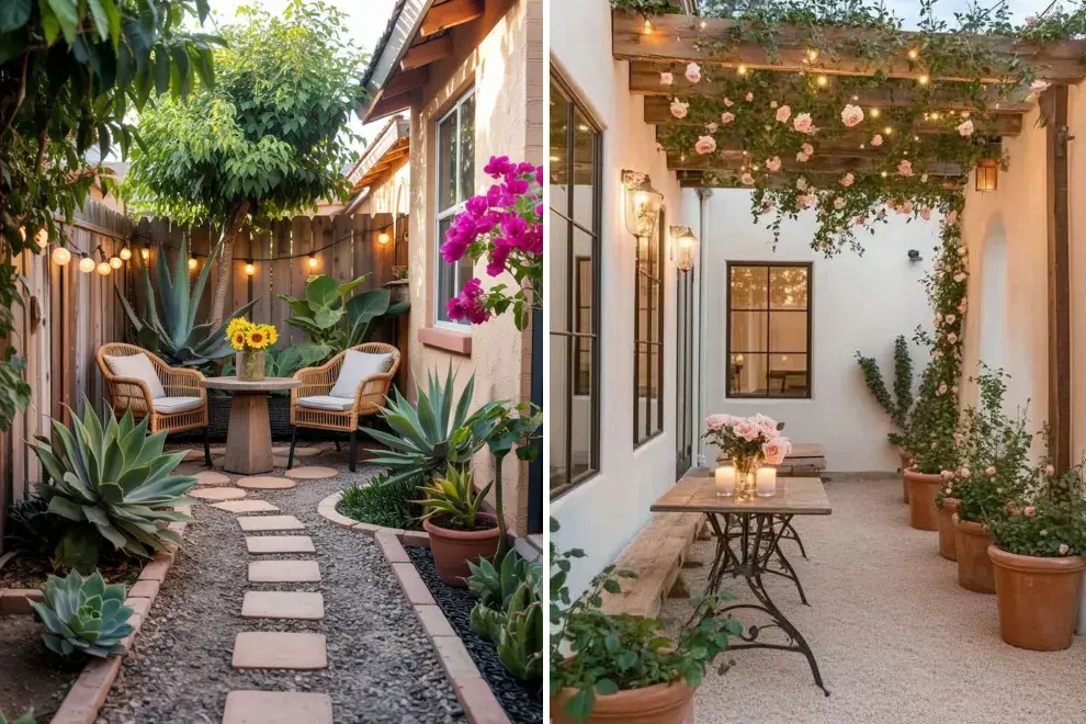 Un jardín pequeño también puede ser protagonista de tu casa