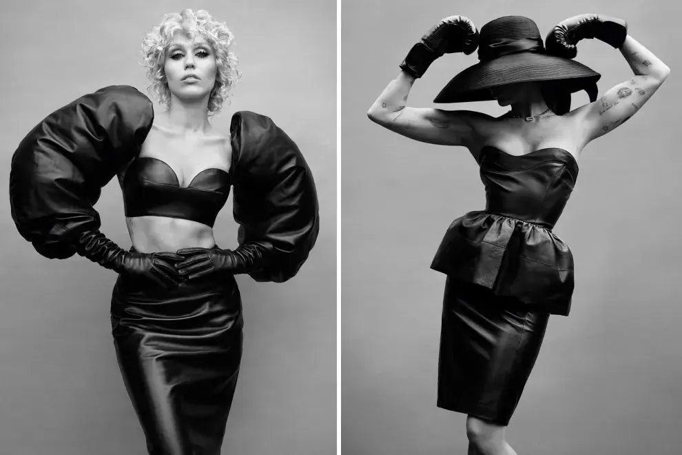 Miley jugó con vestidos de impacto