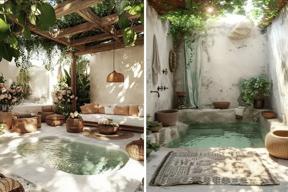 No hace falta tener un gran parque para disfrutar del placer del agua.