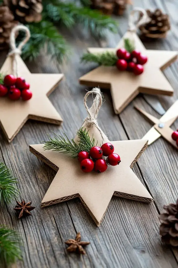 Adorno con frutas en el árbol de Navidad.