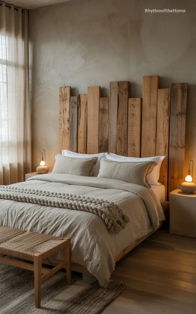 Otra propuesta con madera de obra, en este caso escalonadas