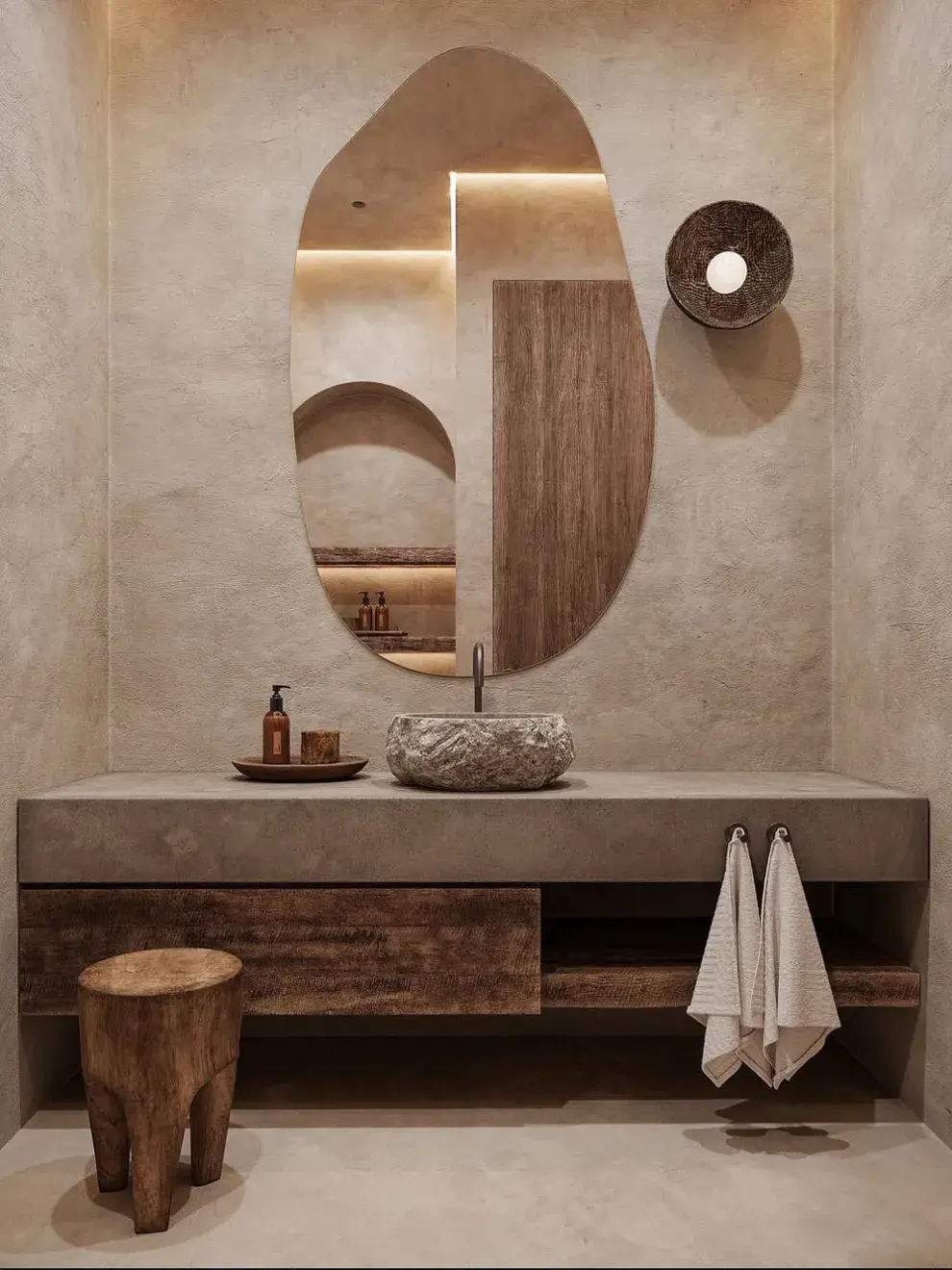 Además de su estética moderna, estos diseños se destacan por su practicidad: al no tener zócalos ni esquinas, la limpieza es más rápida y profunda.