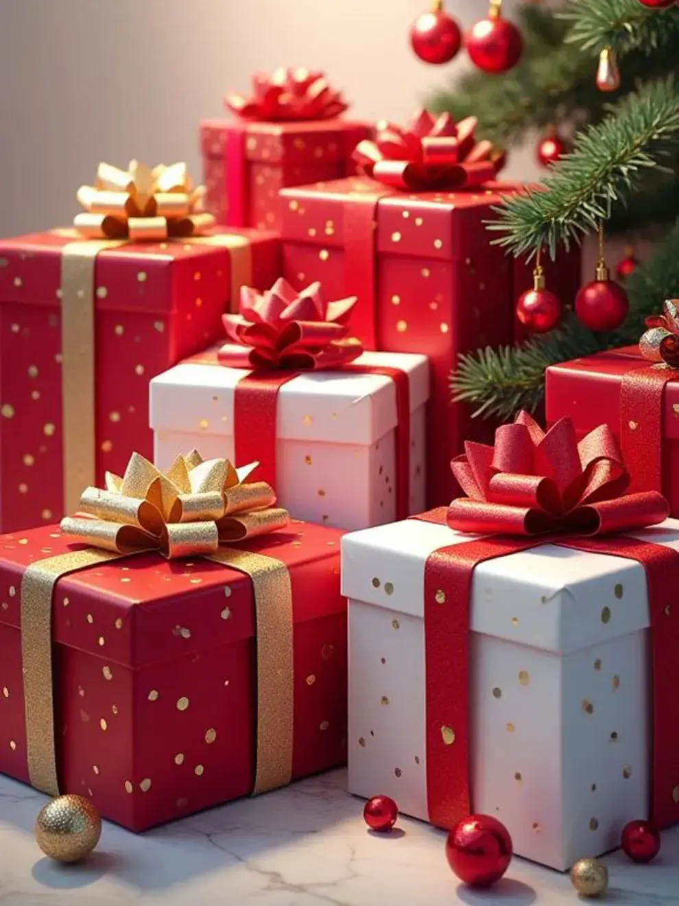 Si querés sumar un toque festivo, podés optar por papeles en rojo profundo, verde pino o estampas sutiles como estrellas o líneas finas.