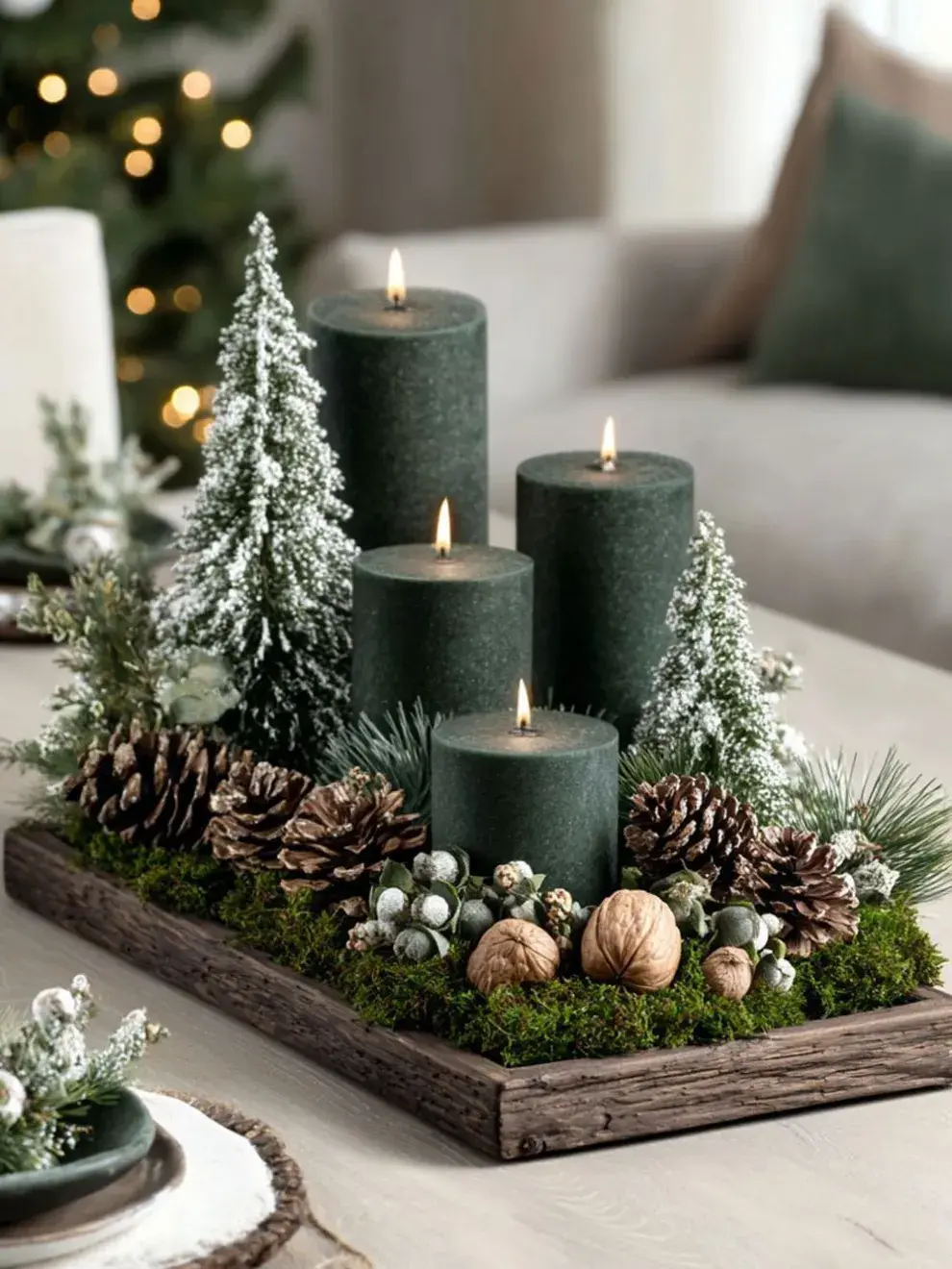 Este año, los clásicos centros de mesa ceden su lugar a una tendencia más práctica y elegante: bandejas decorativas temáticas.