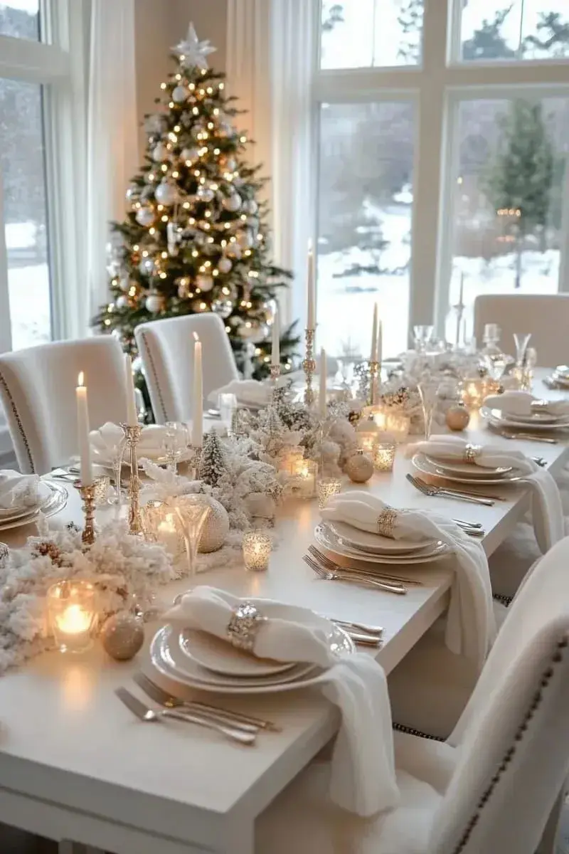 Simbólico, luminoso y versátil, el blanco se convierte en el gran protagonista de las mesas festivas de este Año Nuevo