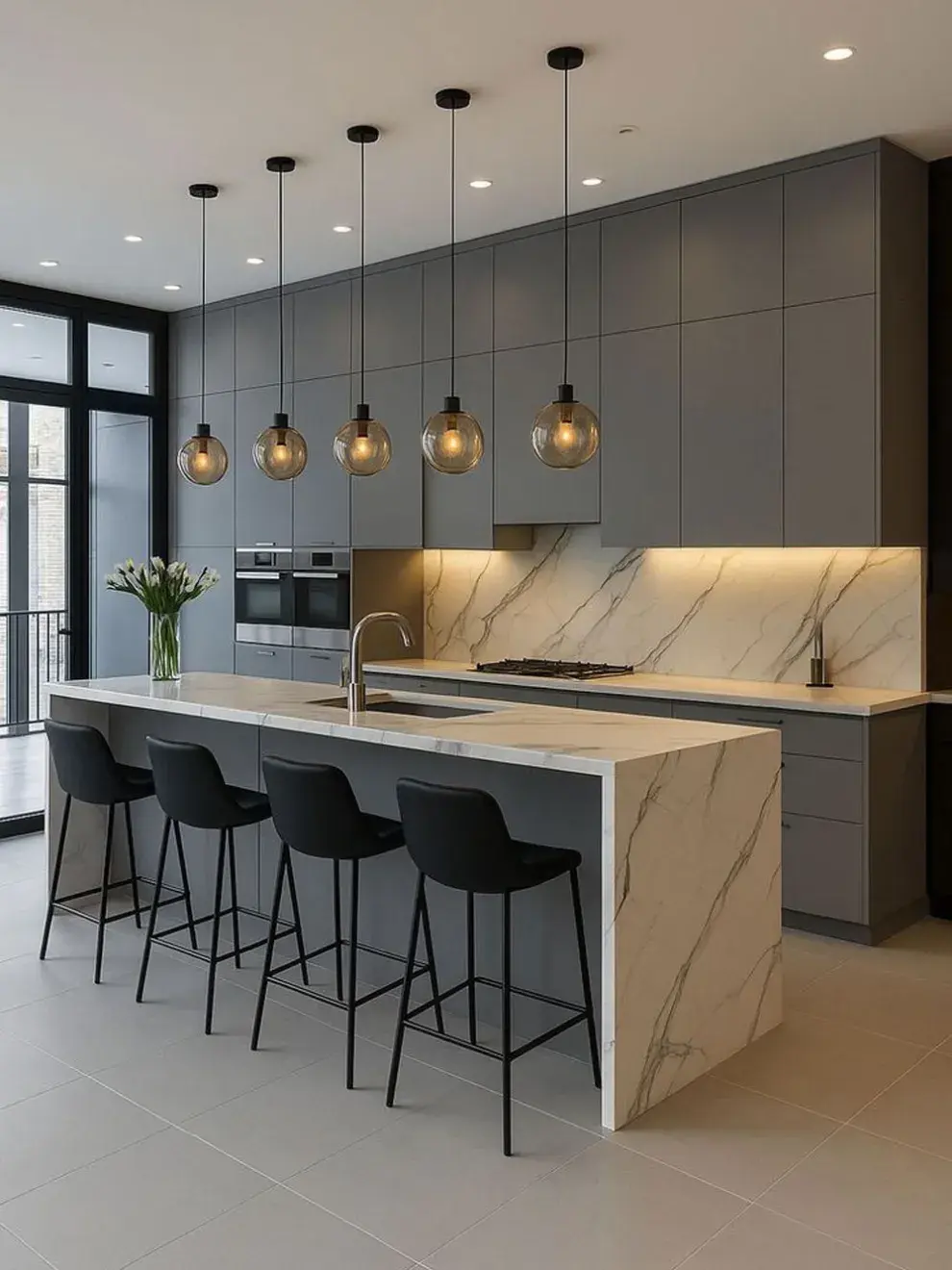 Las superficies continuas y los acabados naturales ganan protagonismo, reafirmando una estética que celebra la calma, la durabilidad y el diseño atemporal.