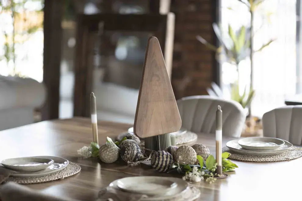 Los centros de mesa simples son tendencia esta Navidad