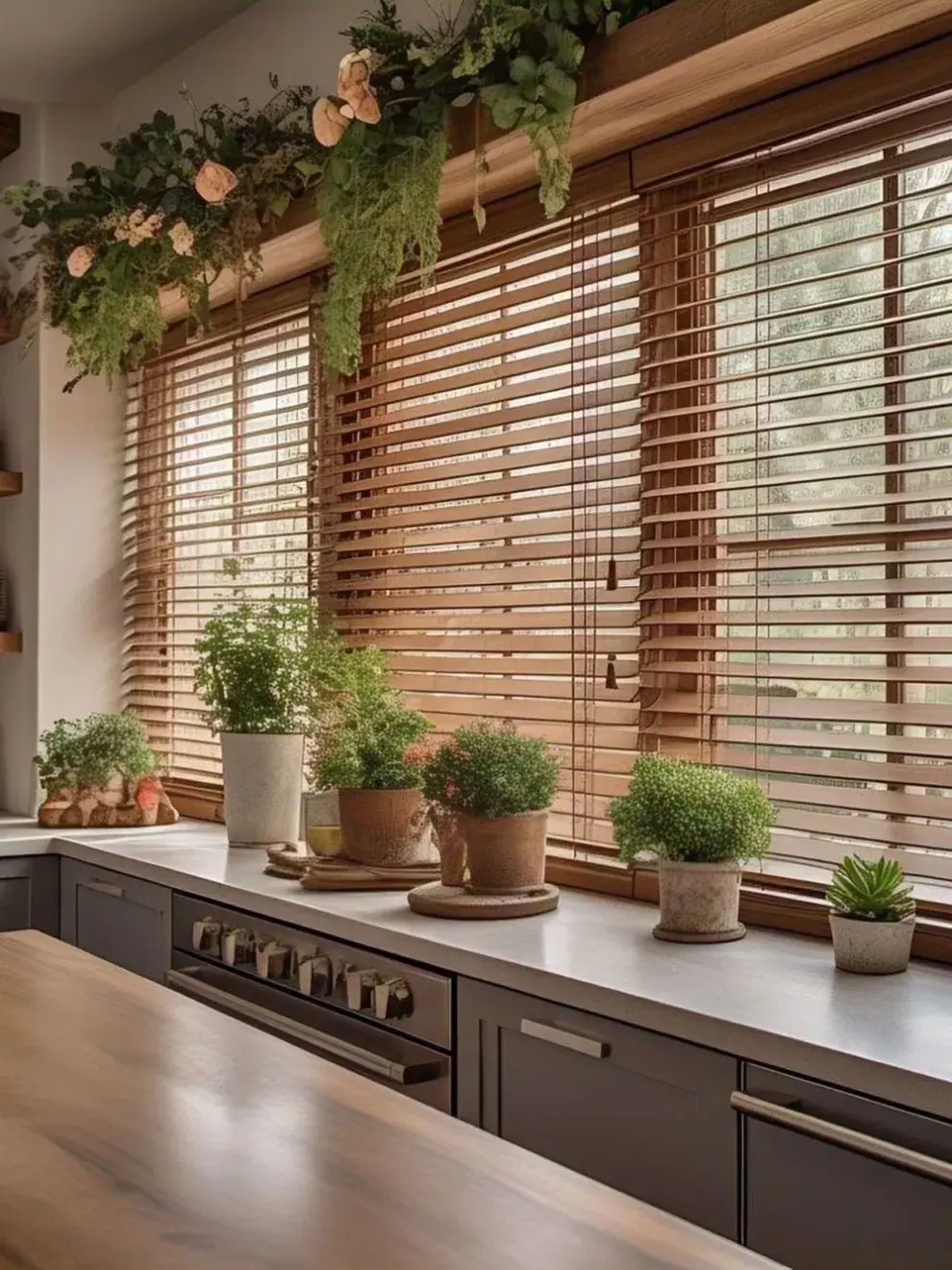 Persianas de madera natural. Calidez y estilo orgánico en una sola pieza.