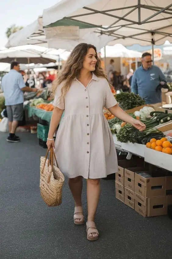 Elegí tonos claros y telas livianas