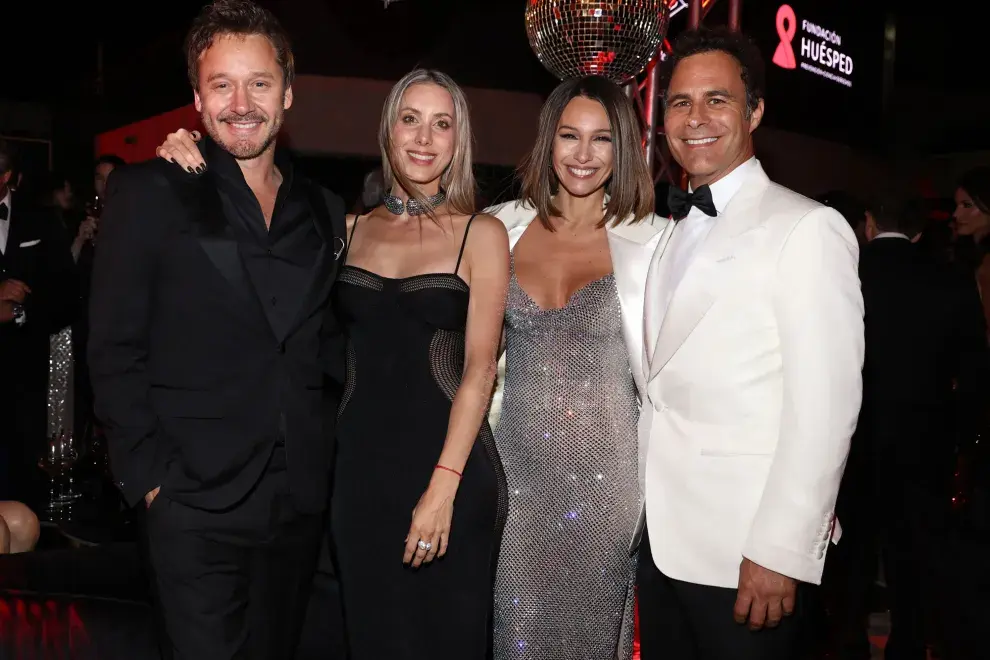 Benjamín Vicuña, Anita Espasandín, Pampita y Martin Pepa