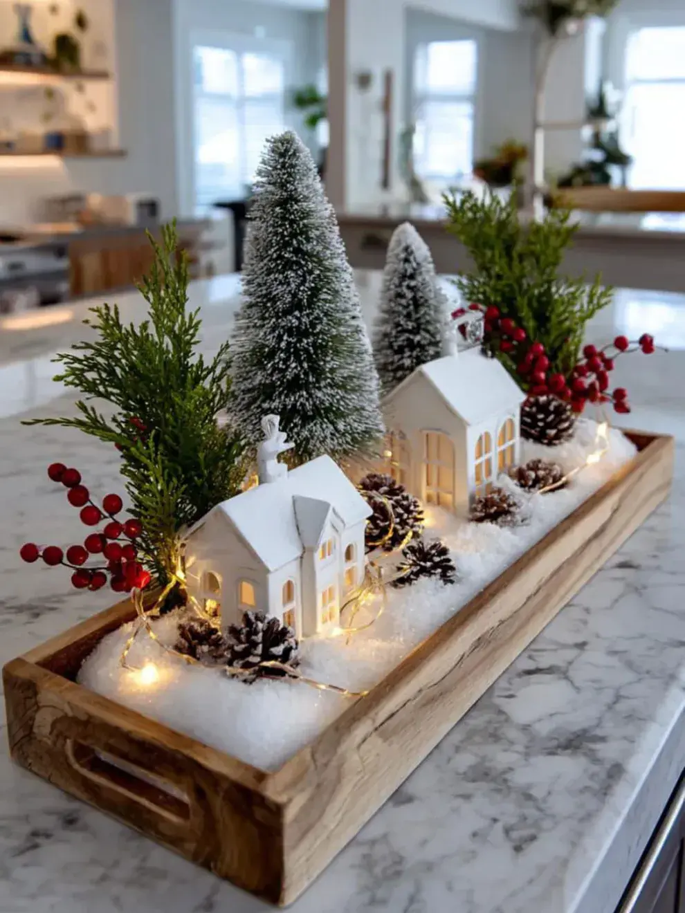 Son bases de madera, metal o cerámica que se utilizan como soporte para agrupar elementos decorativos navideños.