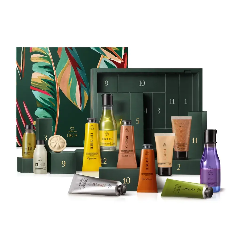 Calendario de Adviento Ekos, miniaturas exclusivas con tamaños ideales para llevar en el bolso. (NATURA $ 136.500,00)